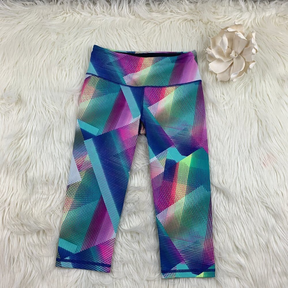 Victoria's Secret Sport Geometric/Multicolor Knockout Crop Pants Women's S
